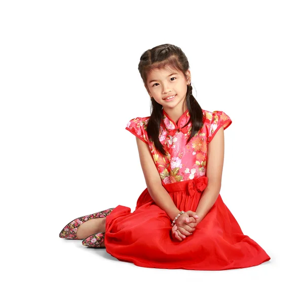 Tradycyjny chiński cheongsam sukienka — Zdjęcie stockowe