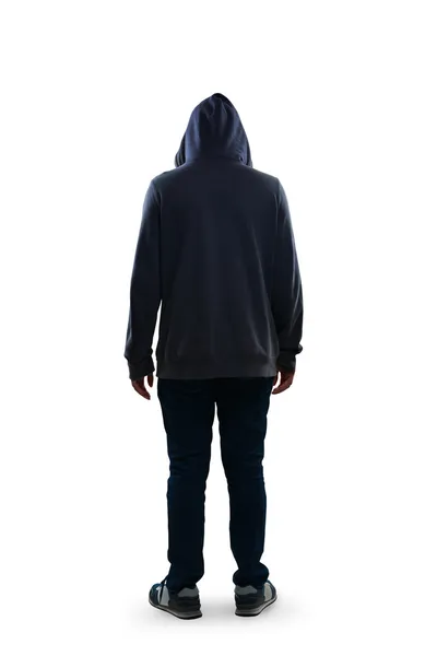 Dikiz ayakta üzgün genç çocuk