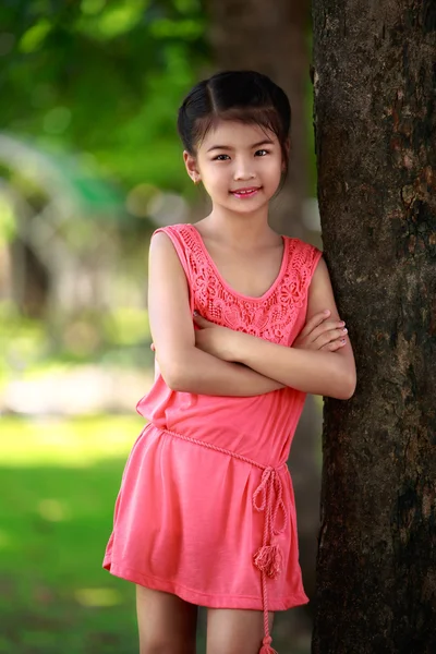 Happy young asian girl — Stock Photo, Image