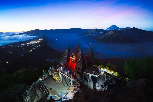 Bromo Volcano Twilight Time Indonesia — 图库照片