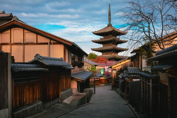 Street Sannen Zaka Yasaka Pagoda Tle Kioto Japonia — Zdjęcie stockowe