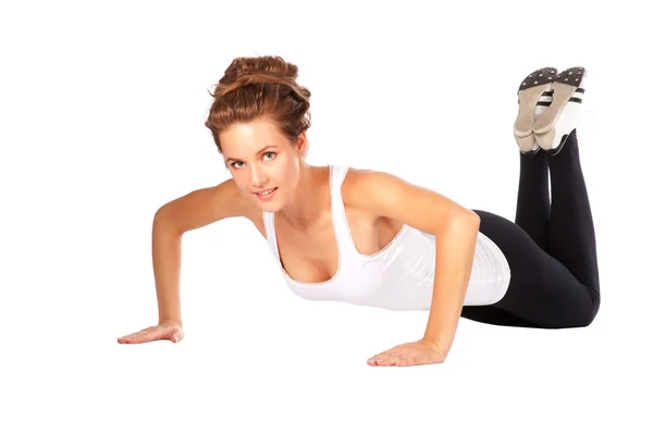 kız beyaz zemin üzerine