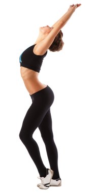 egzersiz yapmak, germe kız