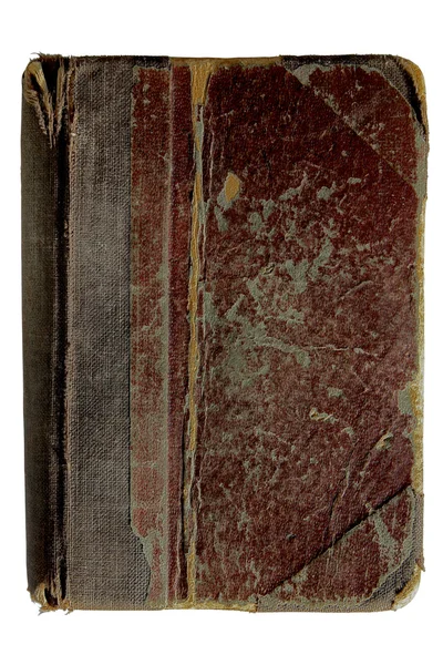 Gescheurde antieke boek geïsoleerd — Stockfoto