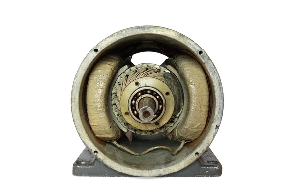 dissasembled eski dc elektrik motoru