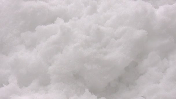 Help! A man trapped under snow in avalanche — Stock Video