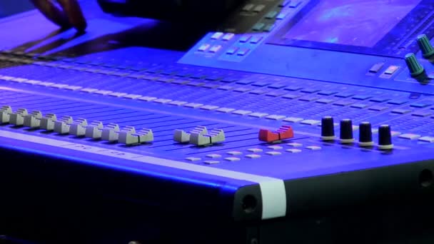Stage sound control — Stock Video
