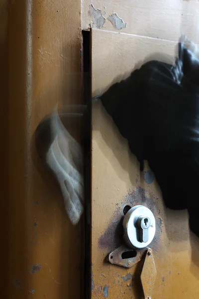 Breaking the safe.Blurred — Stock Photo, Image