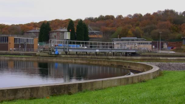 Réservoir de station de traitement des eaux usées — Video