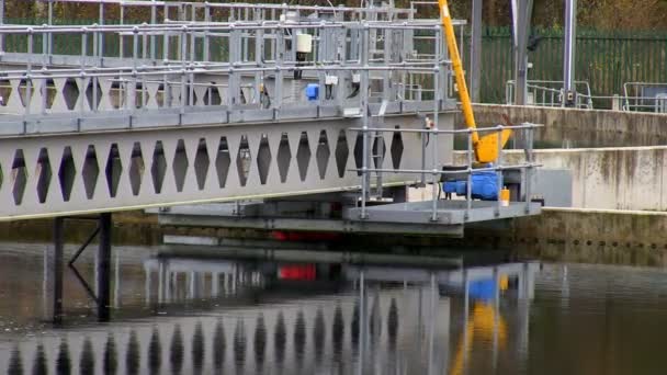 Clarifier επεξεργασία υγρών αποβλήτων — Αρχείο Βίντεο