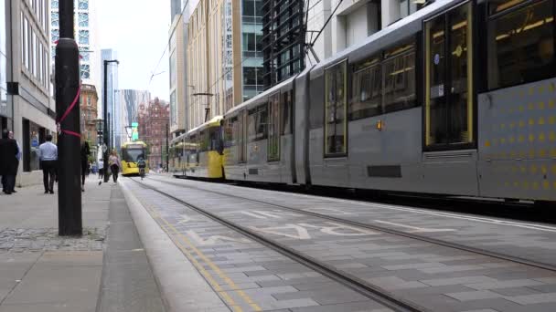 Manchester Inghilterra Regno Unito Circa Settembre 2021 Vista Basso Angolo — Video Stock