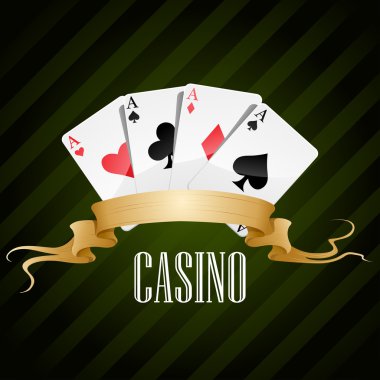 vektör çizimi poker poster casino