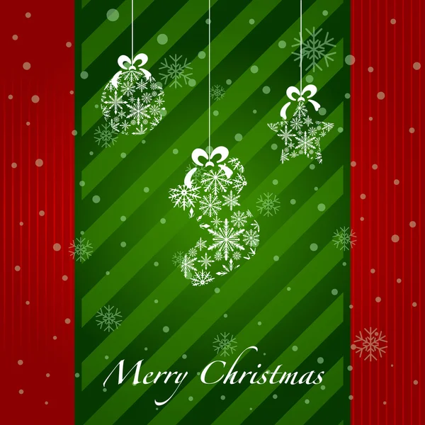 Cartão de felicitações de Natal. ícones de itens de Natal. elemento ano novo 2 — Vetor de Stock