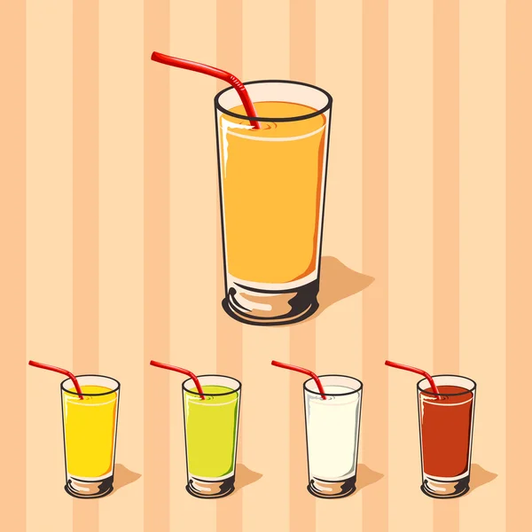 Cocktailglas — Stockvektor