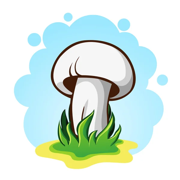 Vector illustration of mushrooms — Stock Vector