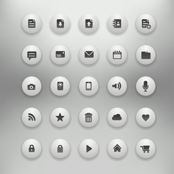 иконки векторных офисных наборов
