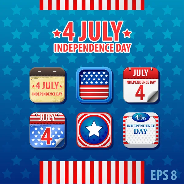 Independence day 4th of July — Stock Vector