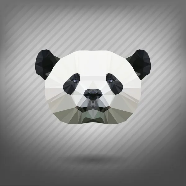 soyut üçgen poligon panda