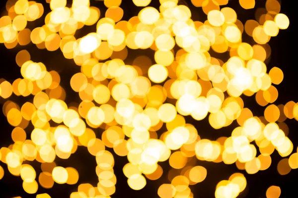 Hermoso Bokeh Natural Las Luces Amarillas Fondo Año Nuevo Navidad —  Fotos de Stock