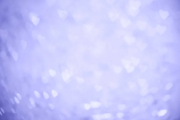 Natural Purple Bokeh Lights Form Heart Blurred Out Focus Background — Stock Photo, Image