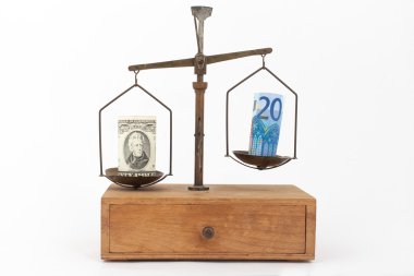 Euro ve ABD Doları bir ölçekte
