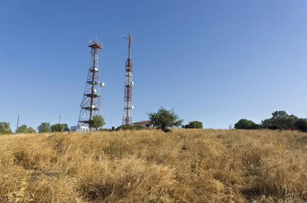 Telecommunications towers — Stock Photo, Image