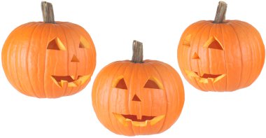 izole kabak jackolanterns