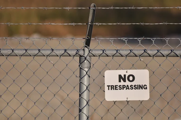 No Trespassing Sign — Stock Photo, Image