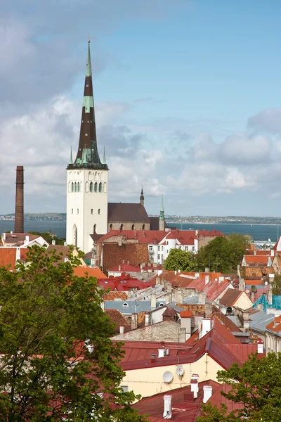 Iglesia de San Olaf en Tallin, Estonia — Foto de Stock