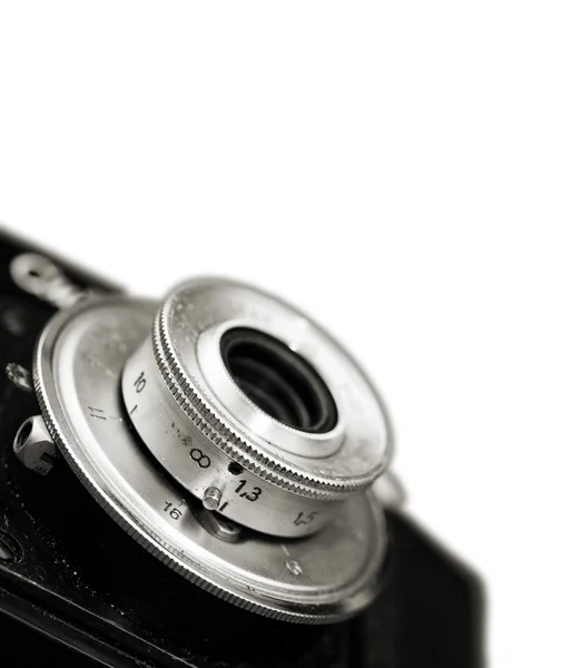 Closeup of old camera lens — Stock Photo, Image