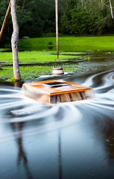 Flooding well Noiakaev in Estonia — Stock Photo, Image