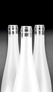 beyaz şarap şişeleri