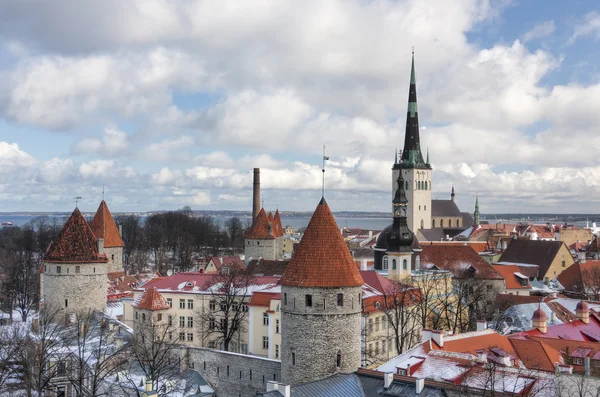 Oude stad van tallinn, Estland — Stockfoto