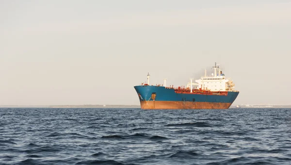 Chemical tanker anchored on sea — Stock Photo, Image