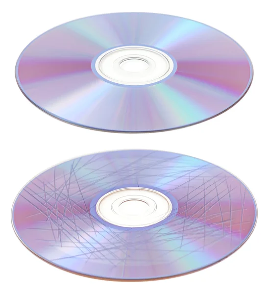 Cd raspado y limpio de disco dvd — Foto de Stock