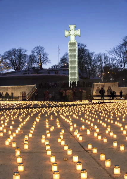 Celebration of deportation anniversary in Tallinn, Estonia — Stock Photo, Image