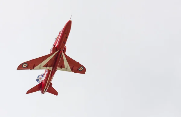 Red Arrow aerobatic flight show in Tallinn, Estonia — Stock Photo, Image