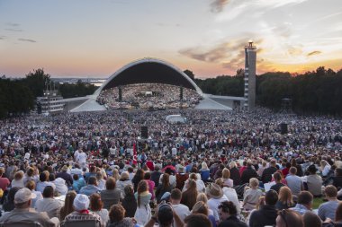 tallinn, Estonya ulusal şarkı Festivali kalabalık