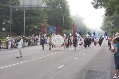 geçit töreni Estonya ulusal şarkı Festivali, tallinn, Estonya
