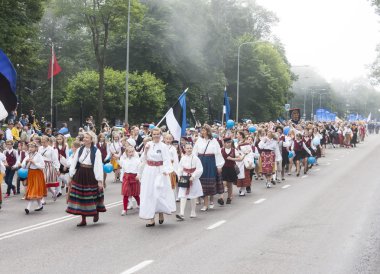 geçit töreni Estonya ulusal şarkı Festivali, tallinn, Estonya