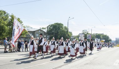 geçit töreni Estonya ulusal şarkı Festivali, tallinn, Estonya