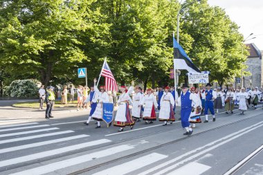 geçit töreni Estonya ulusal şarkı Festivali, tallinn, Estonya