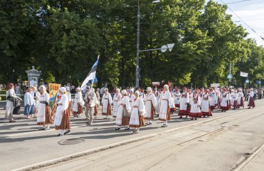 geçit töreni Estonya ulusal şarkı Festivali, tallinn, Estonya