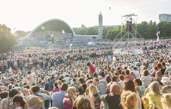 Multitud en el Festival Nacional de la Canción de Estonia en Tallin —  Fotos de Stock