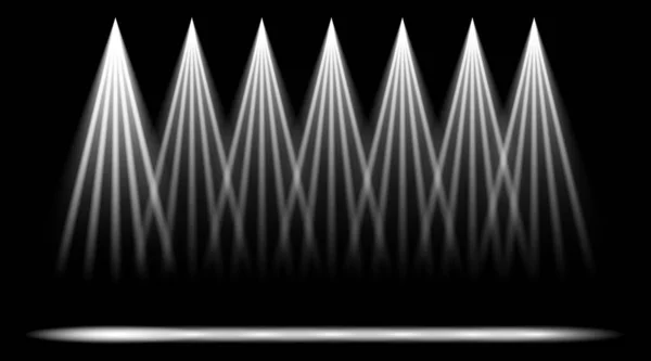 Stüdyoda Çizgiler Spot Işıkları Olan Koyu Arkaplan Özel Efekt Soyut — Stok fotoğraf