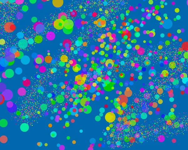 Abstrakter Bokeh Hintergrund Lustige Fröhliche Ferien Regenbogenblase — Stockfoto