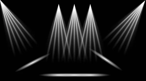 Sötét Háttér Vonalak Reflektorok Stúdió Fény Fáklya Speciális Effec Absztrakt — Stock Fotó