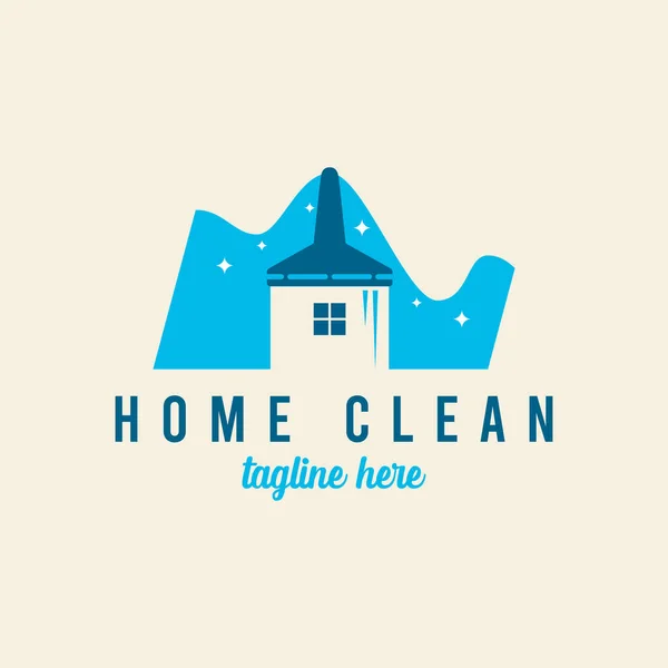 Home Cleaning Service Business Logo Design — Wektor stockowy