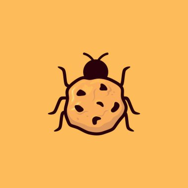 Böcek Kurabiyeleri Logo vektör çizimi 