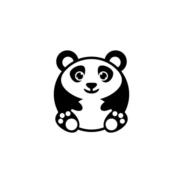 Illustration Vectorielle Logo Baby Panda — Image vectorielle